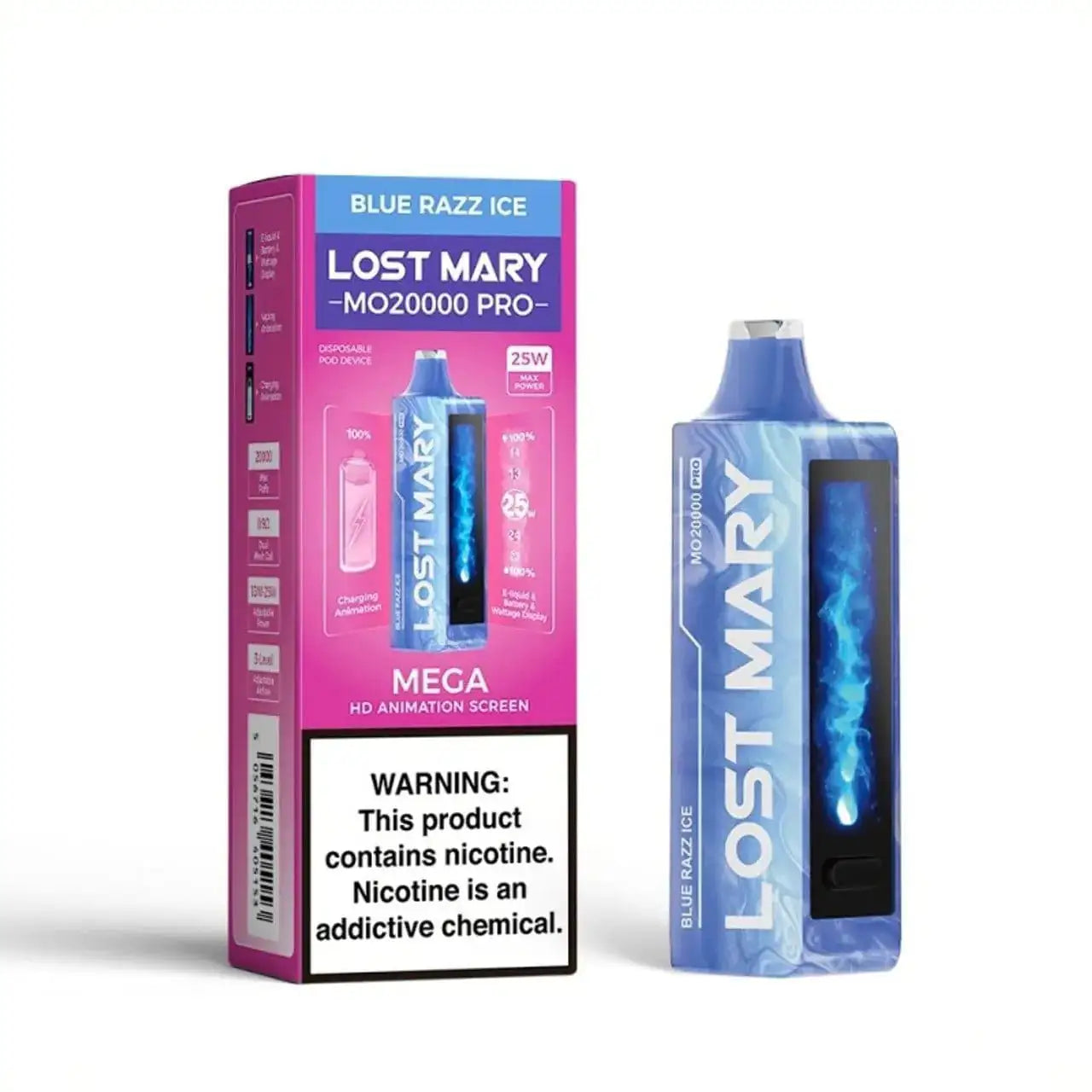 Blue Razz Ice - Lost Mary MO20000 Pro Disposable JellyPuffs