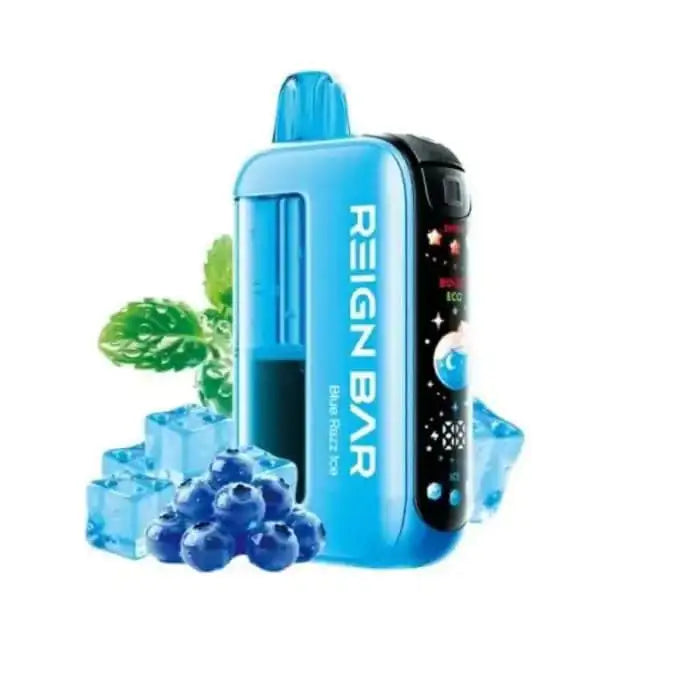 Blue Razz Ice - Reign Bar Mana 50k Disposable Vape JellyPuffs