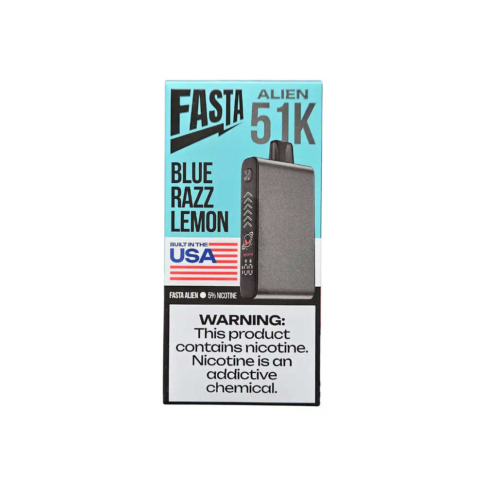 Blue Razz Lemon - FASTA Alien 51k Disposable JellyPuffs