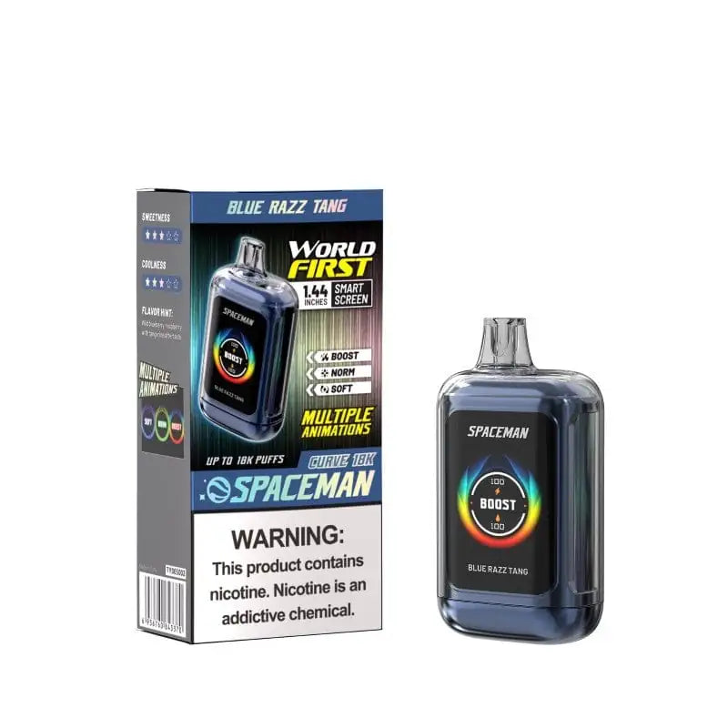 Blue Razz Tang - Spaceman Curve 18k Disposable JellyPuffs