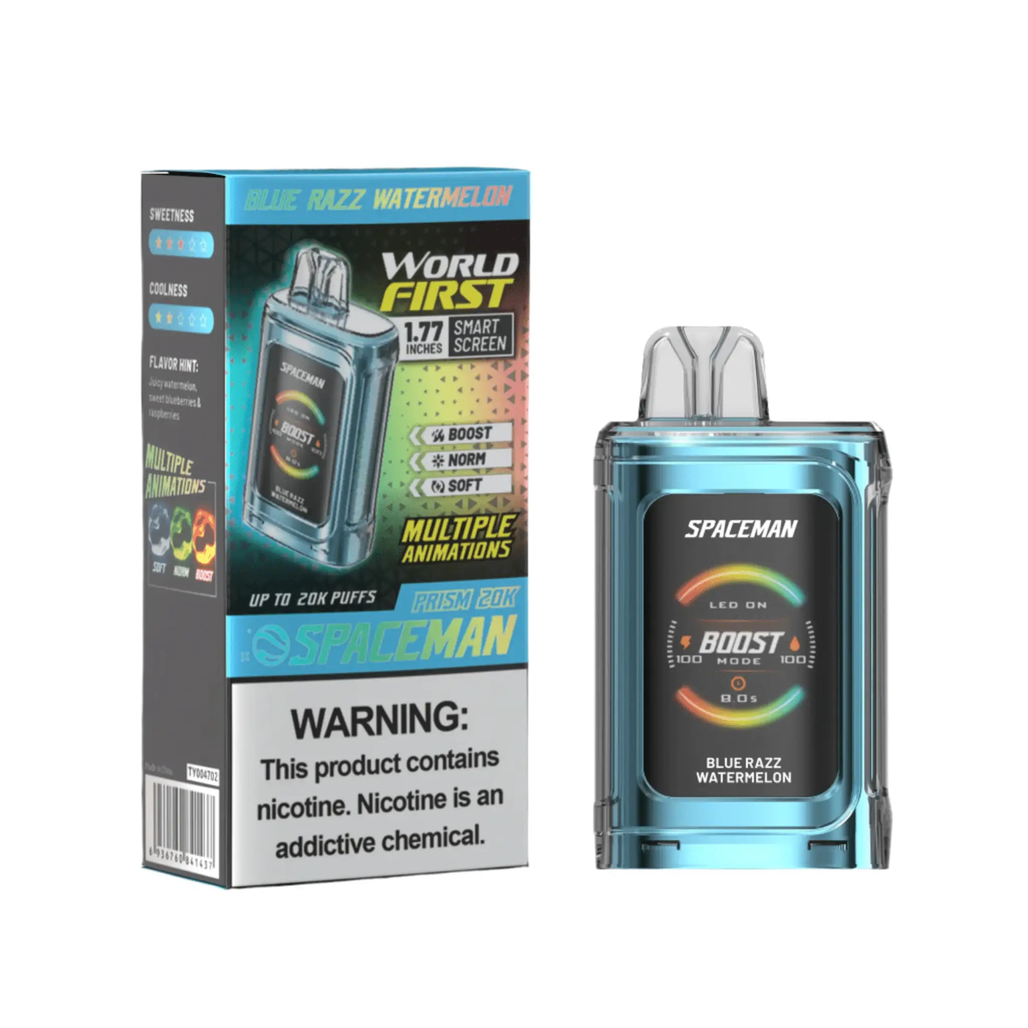 Blue Razz Watermelon - Spaceman Prism 20K Disposable JellyPuffs