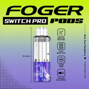Blue Sour Raspberry - Foger Switch Pro 30K Disposable Pod JellyPuffs