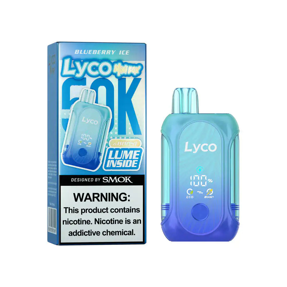 Blueberry Ice - LYCO Mini Box 50k Disposable Vape JellyPuffs