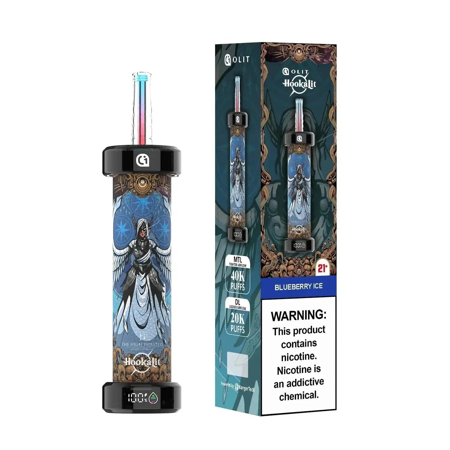 Blueberry Ice - Olit Hookalit 40K Disposable E-Hookah JellyPuffs