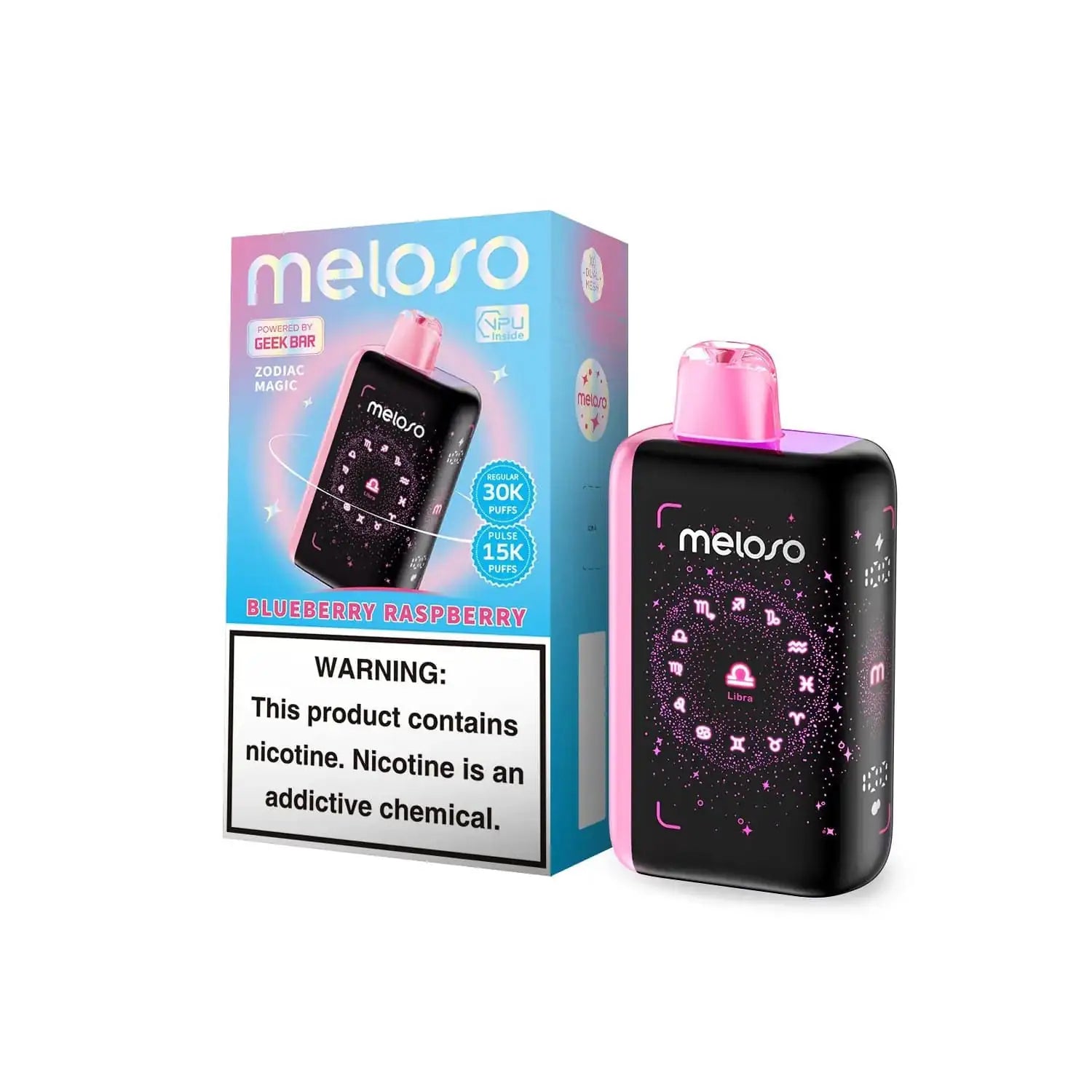Blueberry Raspberry - Geek Bar Meloso Bar 30k Disposable Vape JellyPuffs