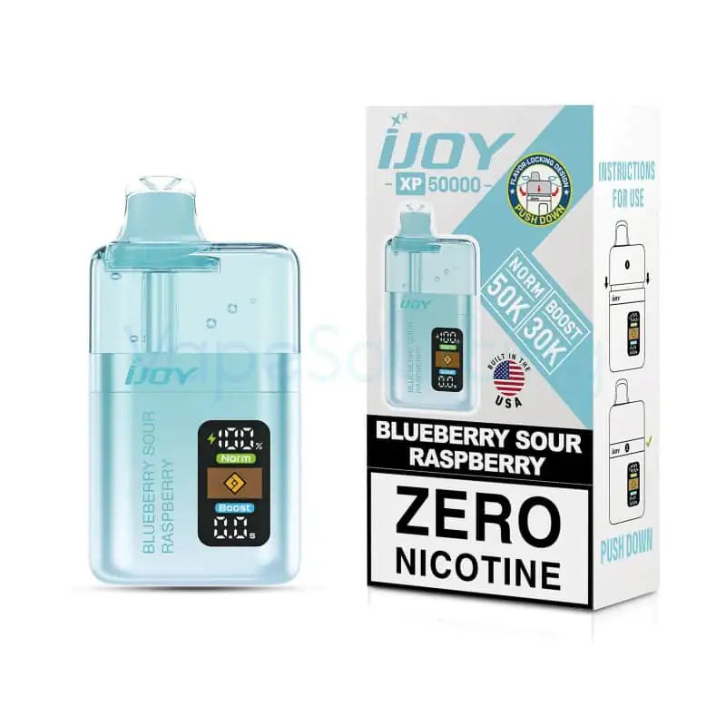 Blueberry Sour Raspberry - iJoy XP50000 Zero Nicotine Disposable Vape JellyPuffs
