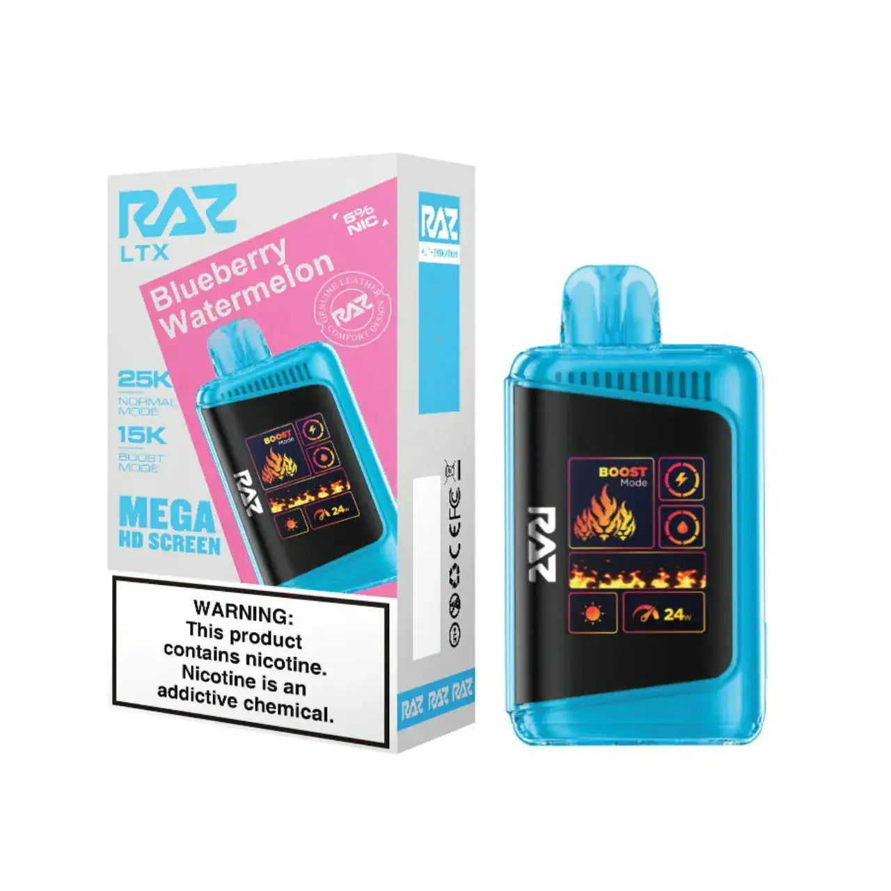 Blueberry Watermelon - RAZ LTX DC25000 Disposable Vape JellyPuffs