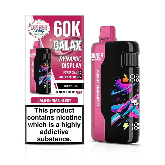 California Cherry - Dinner Lady Galax 60k Disposable Vape JellyPuffs