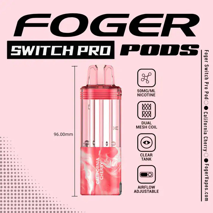 California Cherry - Foger Switch Pro 30K Disposable Pod JellyPuffs