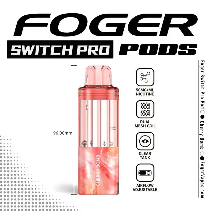 Cherry Bomb - Foger Switch Pro 30K Disposable Pod JellyPuffs