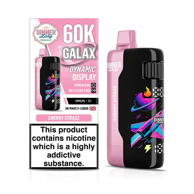 Cherry Strazz - Dinner Lady Galax 60k Disposable Vape JellyPuffs