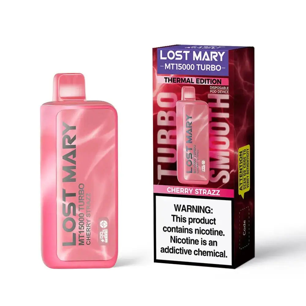 Cherry Strazz - Lost Mary MT15000 Turbo Disposable Vape JellyPuffs