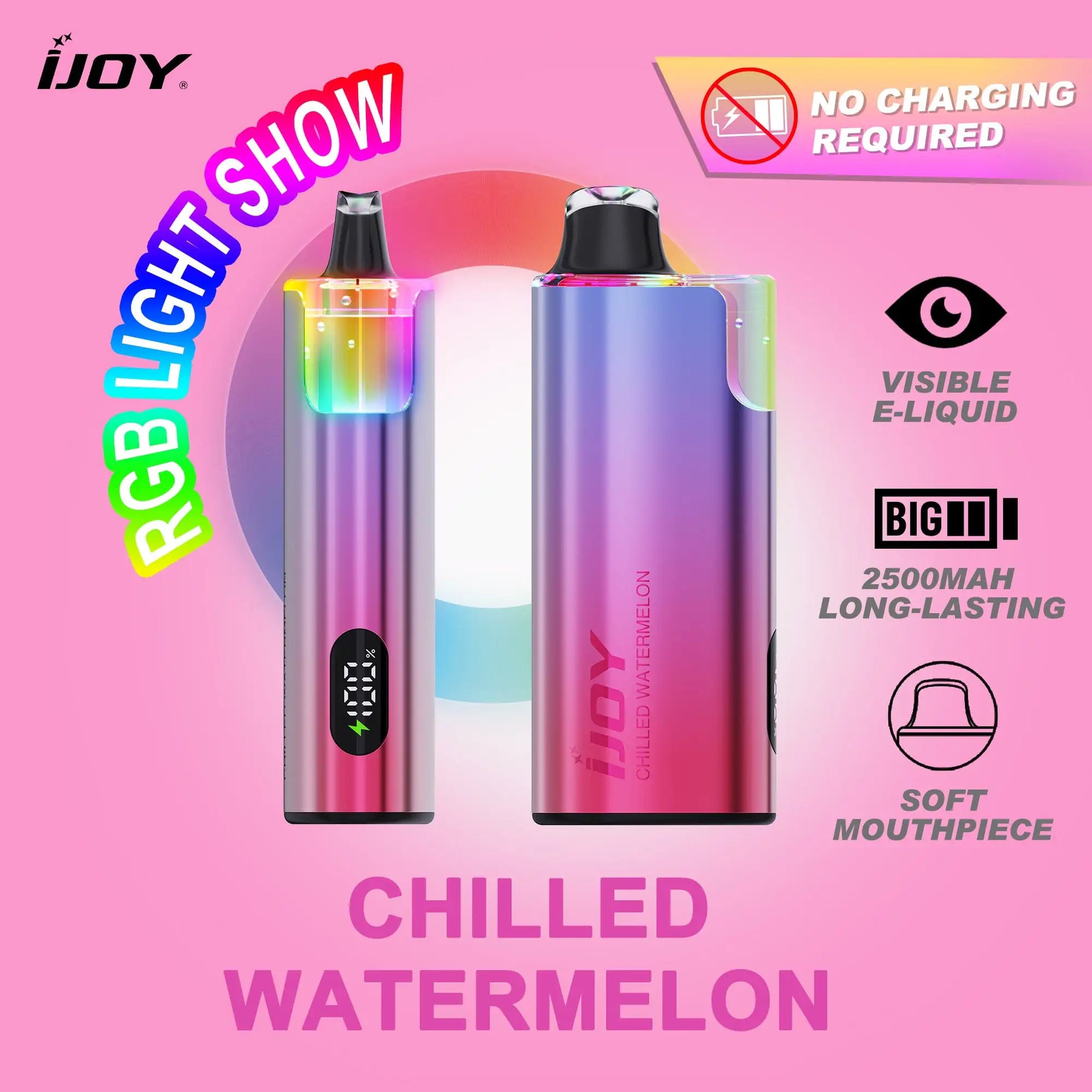 Chilled Watermelon - iJoy IO50000 Disposable Vape JellyPuffs