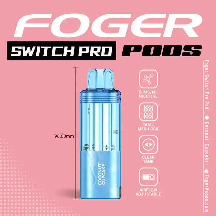 Coconut Cupcake - Foger Switch Pro 30K Disposable Pod JellyPuffs