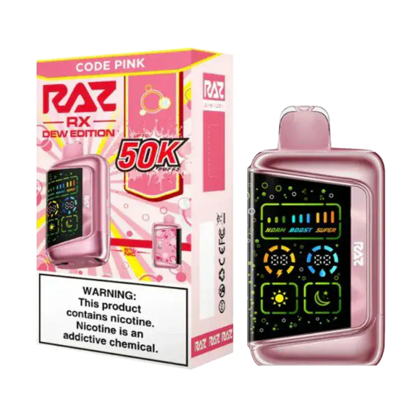 Code Pink - RAZ RX 50K Dew Edition Disposable Vape JellyPuffs