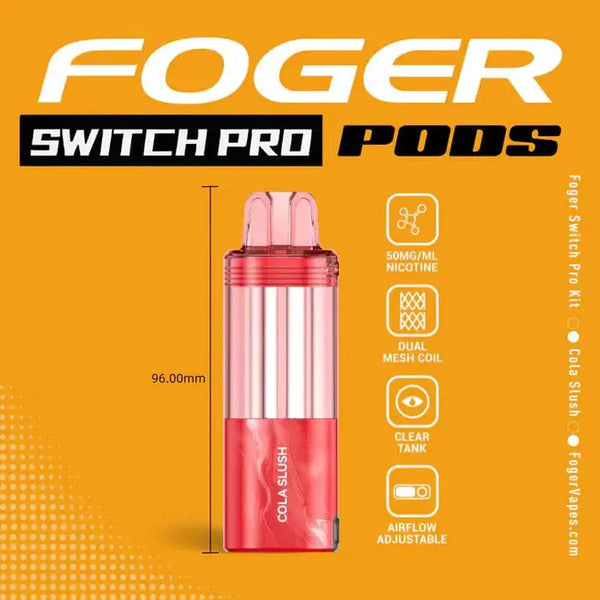 foger vape salt nic Cola Slush – Switch Pro 30K Pod Lost Mary NERA Fullview 10000 Flavor:Honolulu Blue (Blueberry Mango Banana)