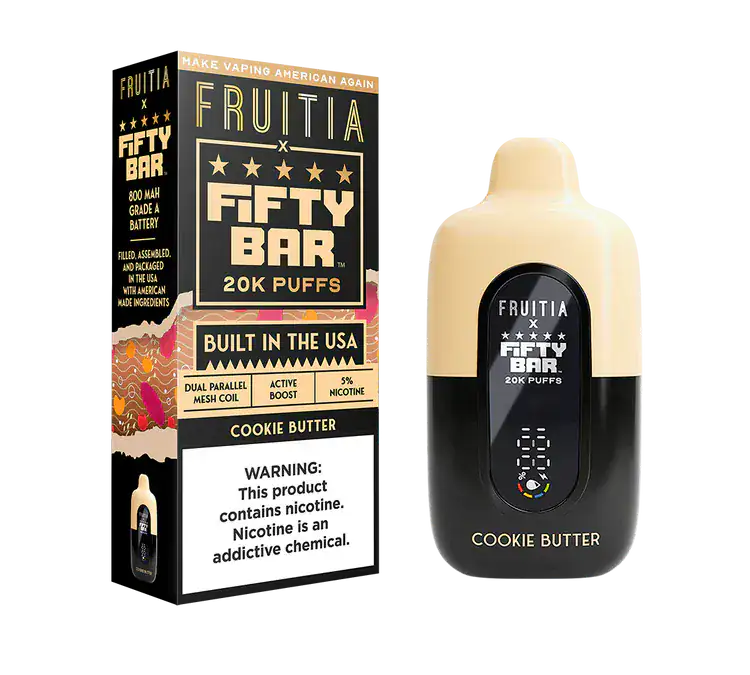 Cookie Butter - Fifty Bar 20K Disposable Vape JellyPuffs