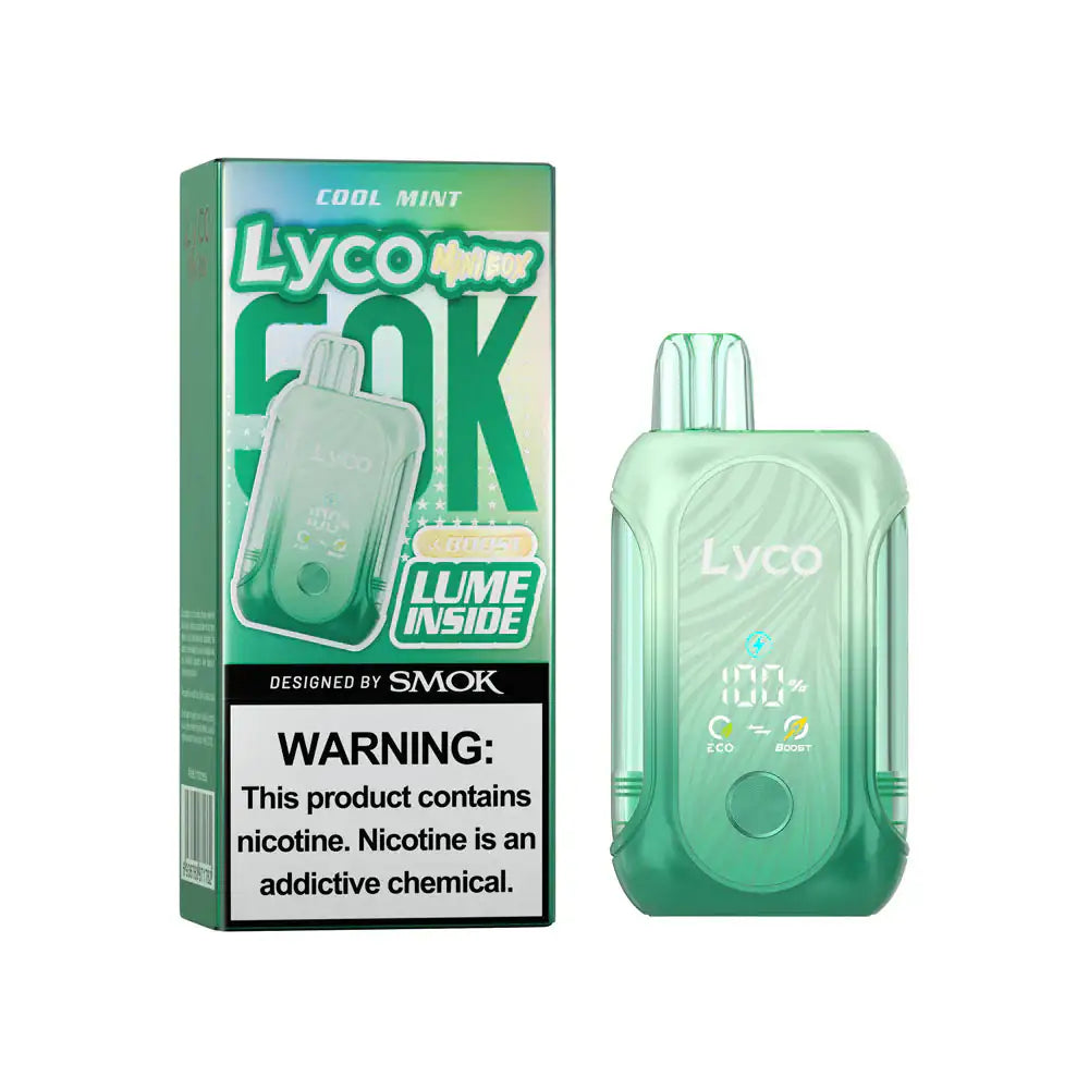 Cool Mint - LYCO Mini Box 50k Disposable Vape JellyPuffs