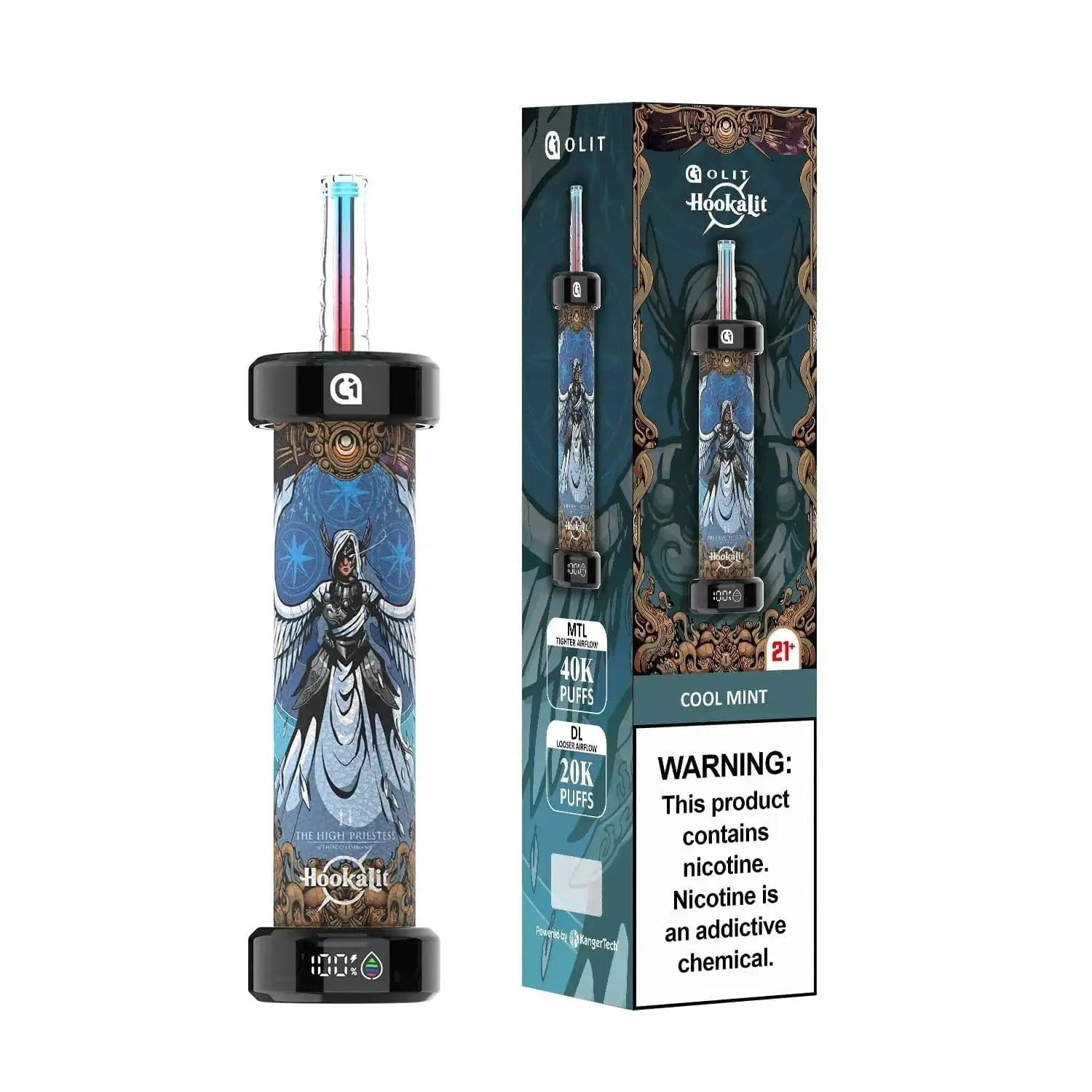 Cool Mint - Olit Hookalit 40K Disposable E-Hookah JellyPuffs