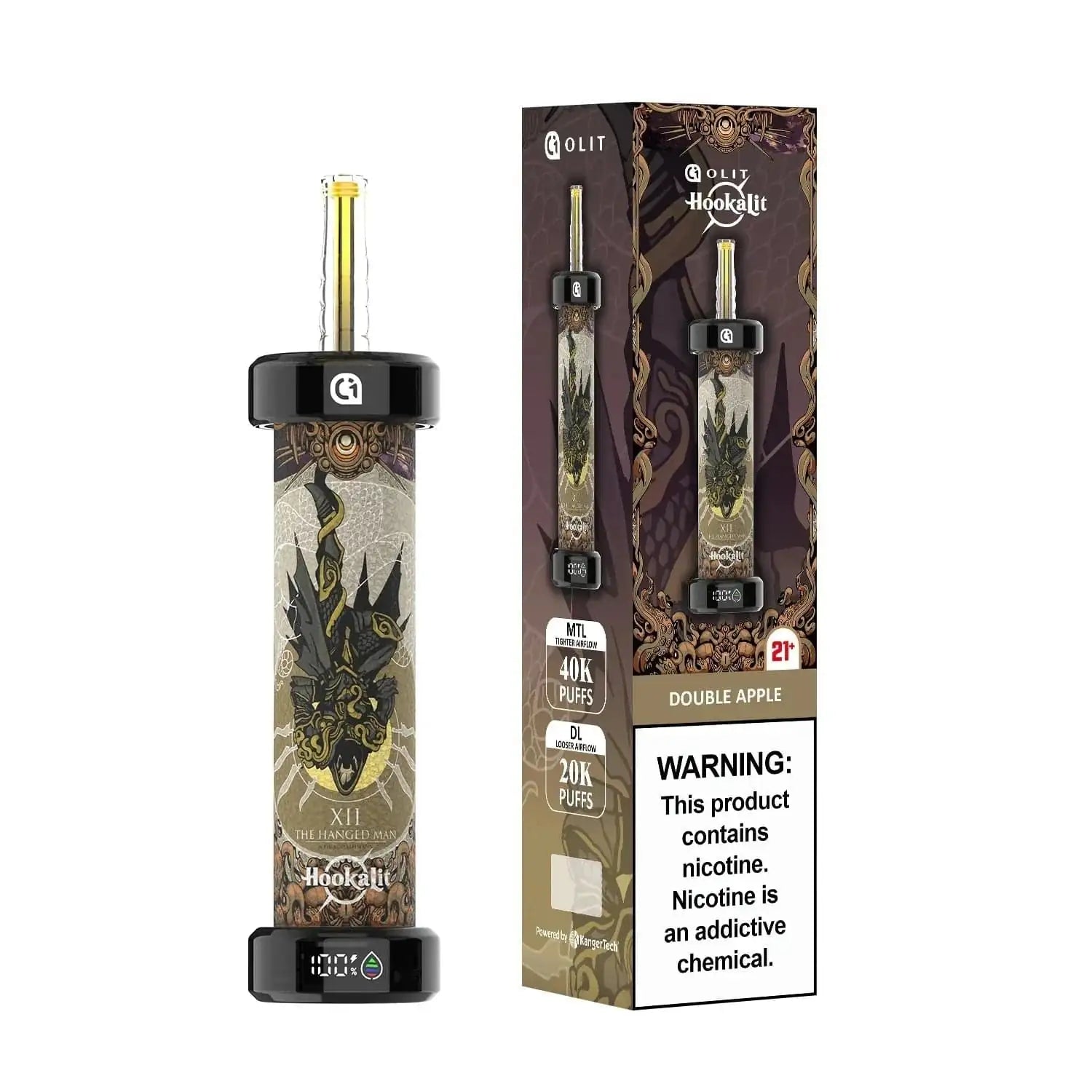 Double Apple - Olit Hookalit 40K Disposable E-Hookah JellyPuffs