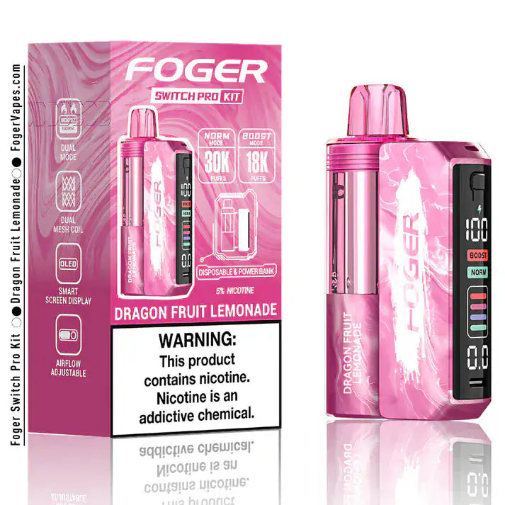 Dragon Fruit Lemonade - Foger Switch Pro 30K Disposable Kit JellyPuffs