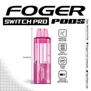 Dragon Fruit Lemonade Foger Switch Pro 30K disposable pod — tropical dragon fruit and zesty lemonade, no ice — JellyPuffs