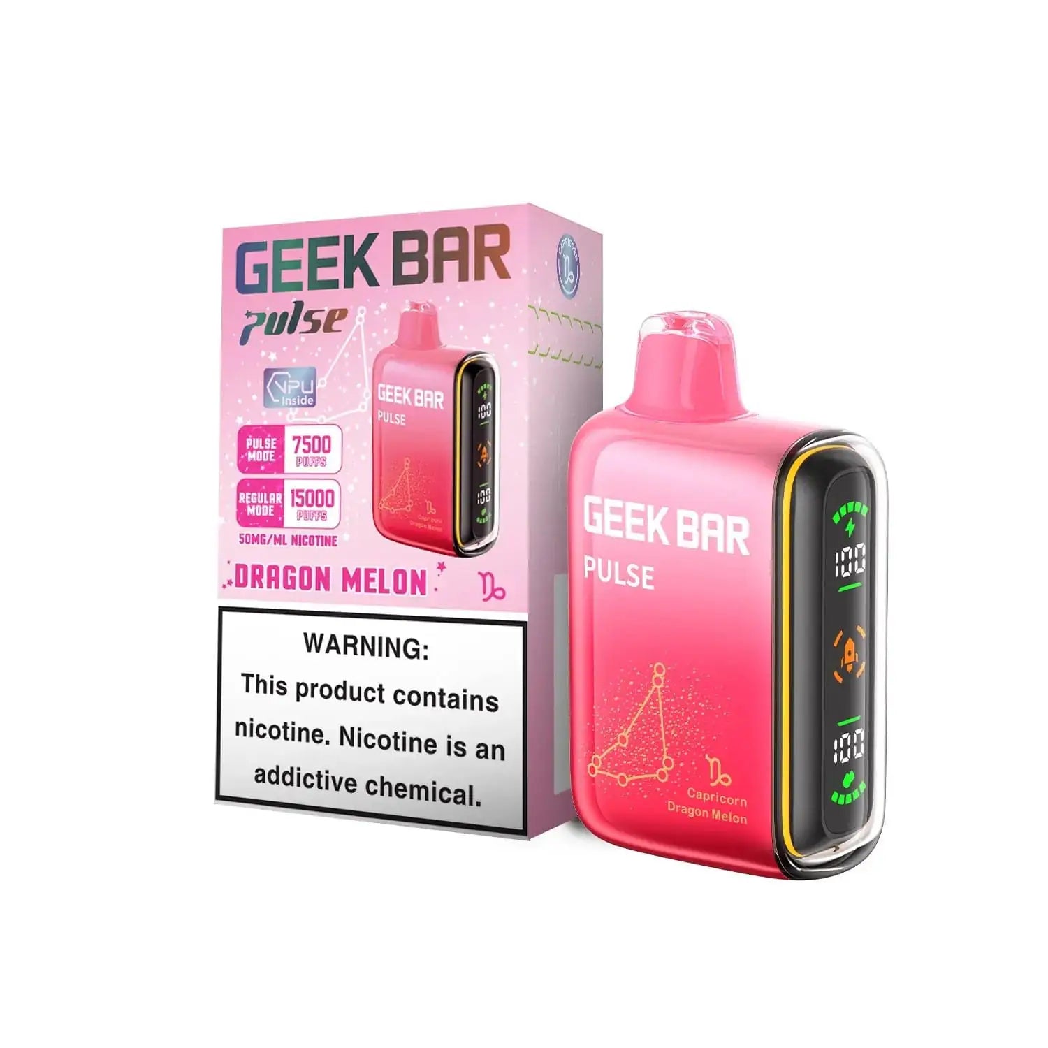 Dragon Melon - Geek Bar Pulse 15k Disposable Vape JellyPuffs