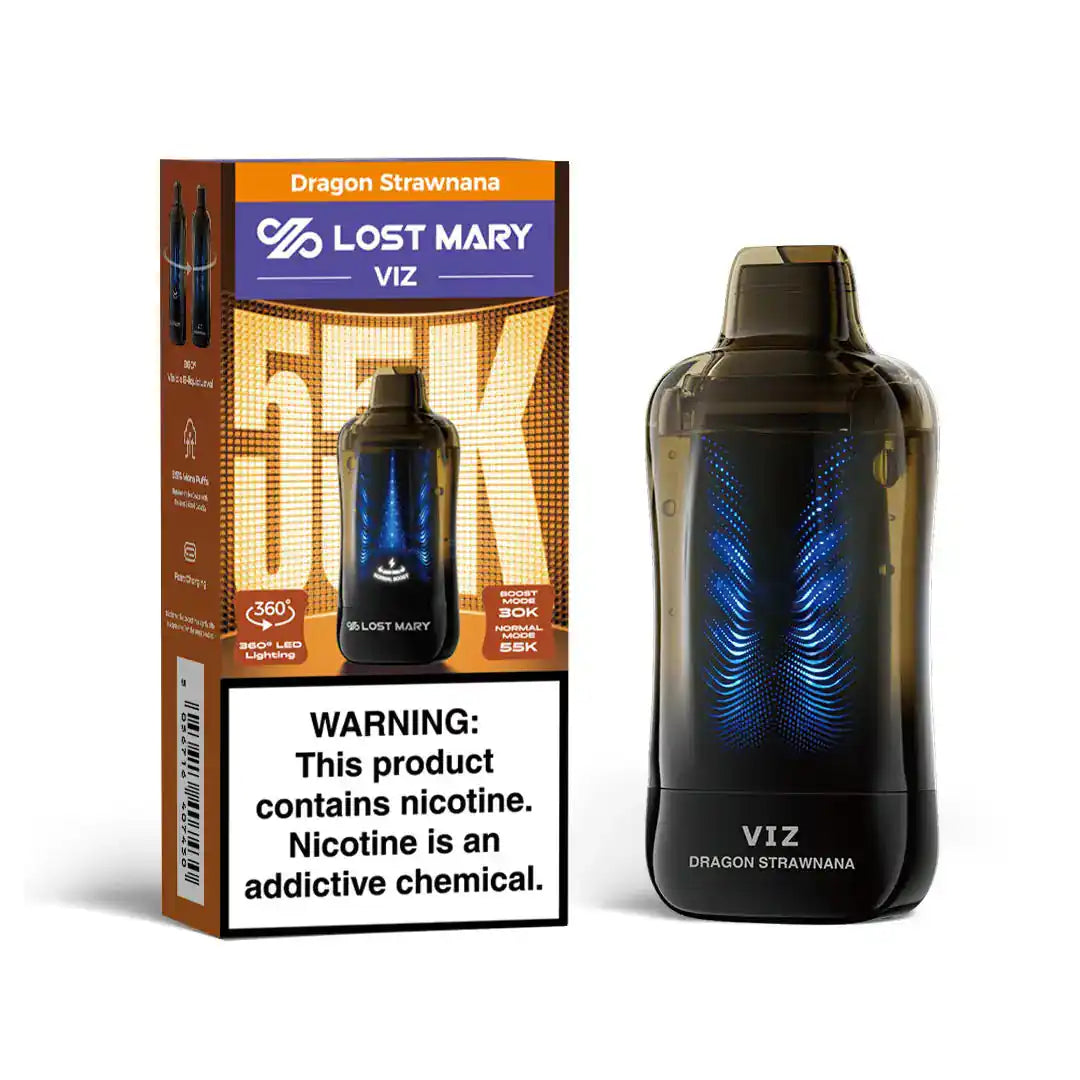 Dragon Strawnana - Lost Mary VIZ 55k Disposable Vape JellyPuffs