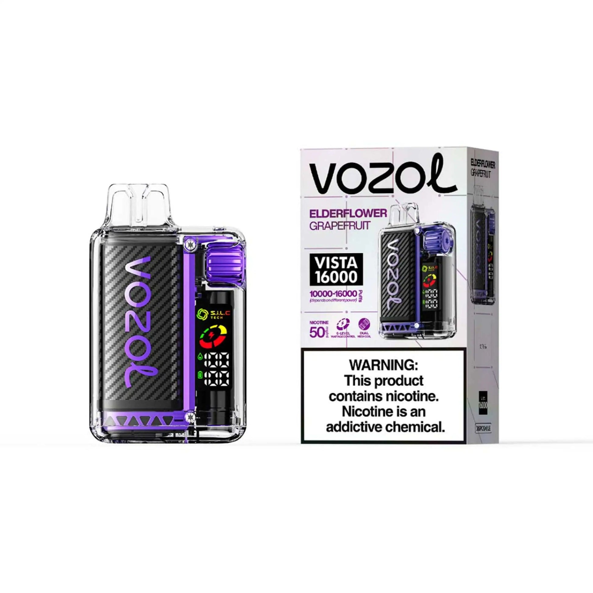 Elderflower Grapefruit - Vozol Vista 16000 Disposable JellyPuffs