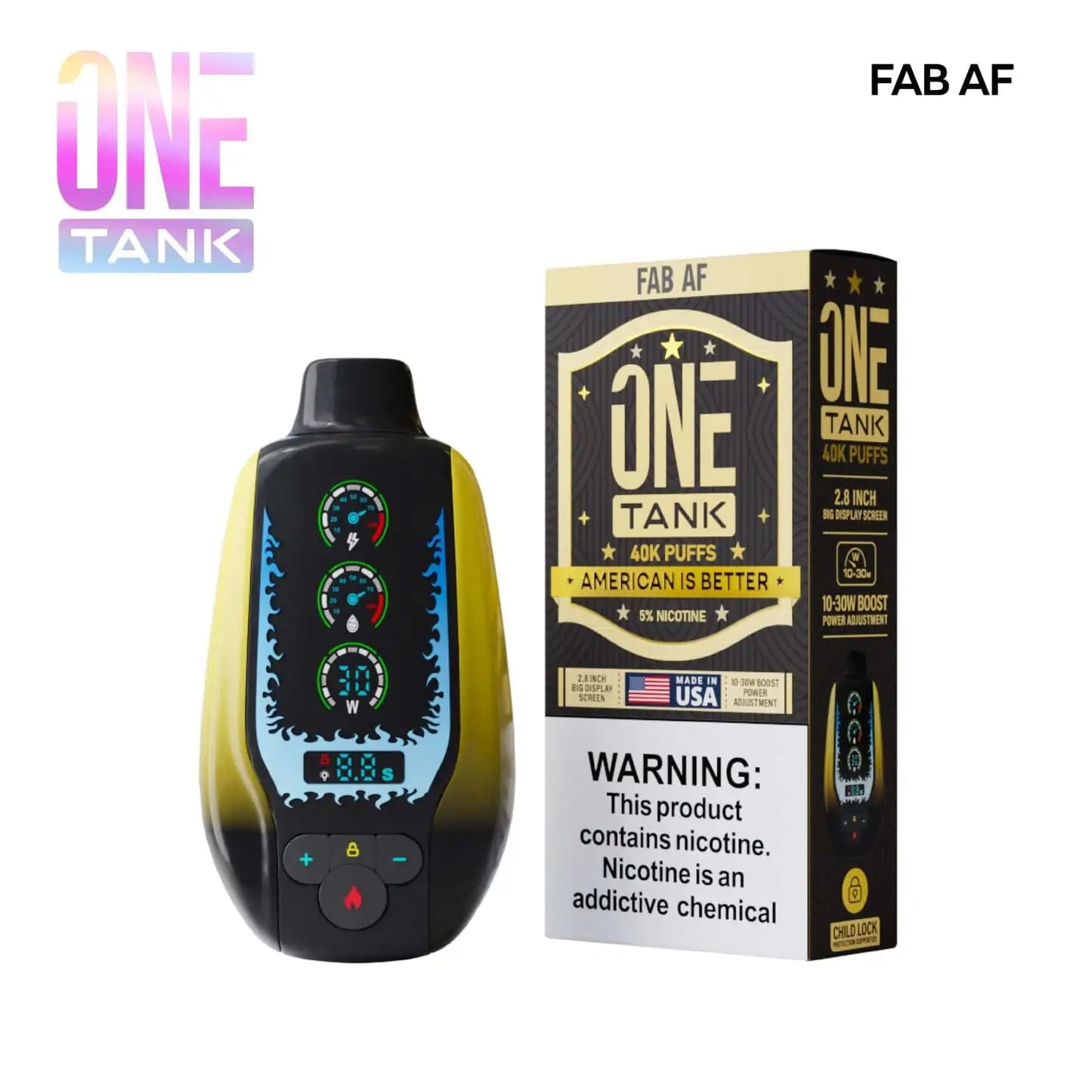 Fab AF - One Tank 40k Disposable Vape JellyPuffs