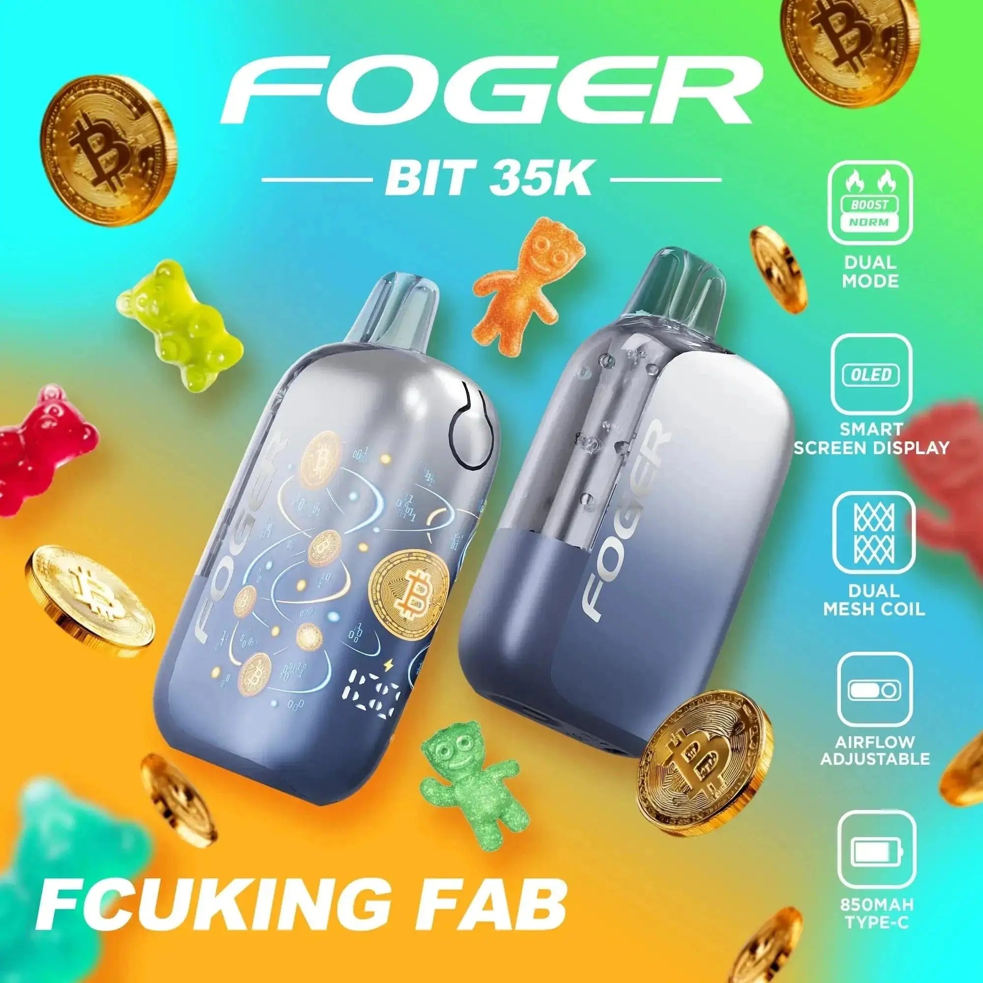 Fcuking Fab - Foger Bit 35k Disposable Vape JellyPuffs