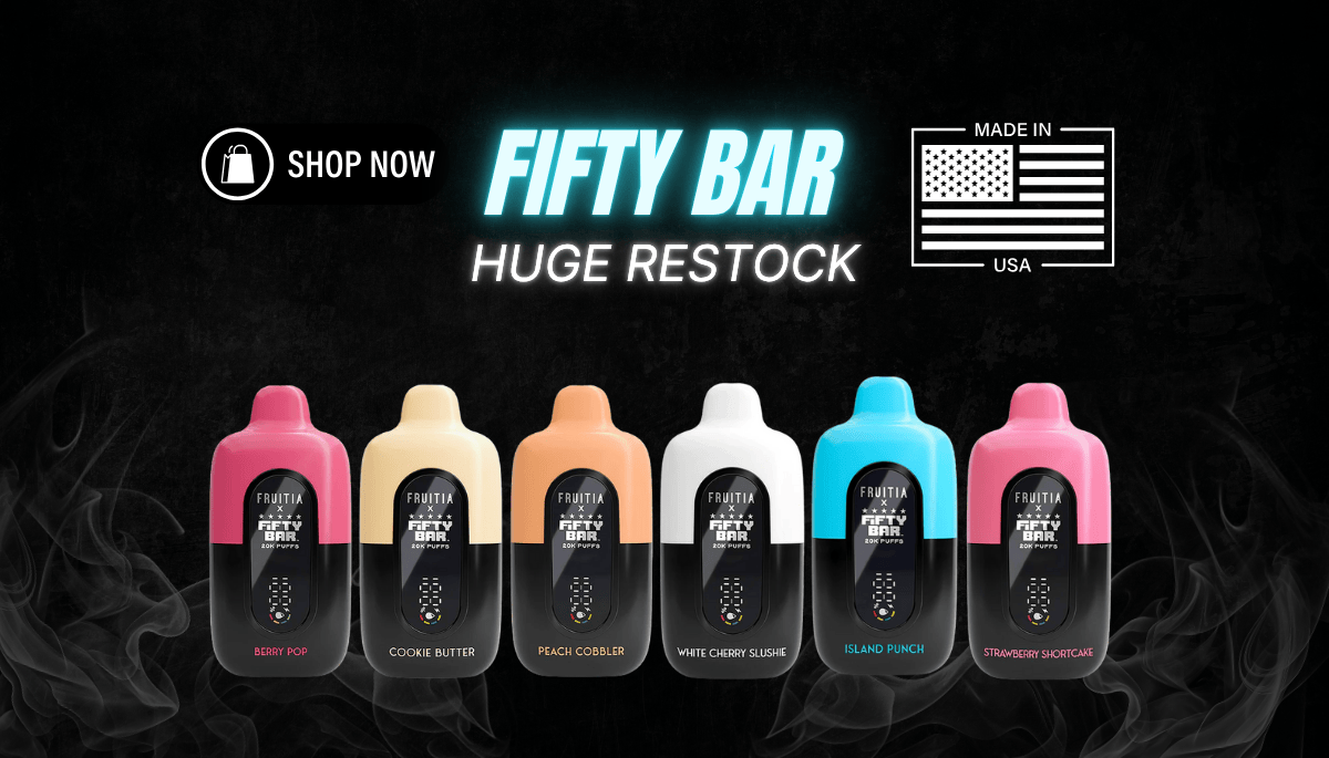 Fifty Bar 20k Disposable Restock Banner
