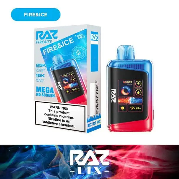 Fire & Ice - RAZ LTX DC25000 Disposable Vape JellyPuffs