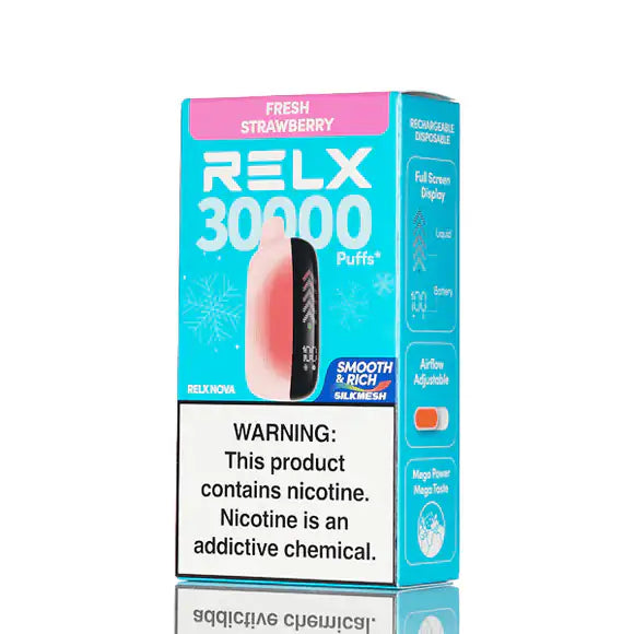 Fresh Strawberry - RELX Nova Silkmesh 30k Disposable Vape JellyPuffs
