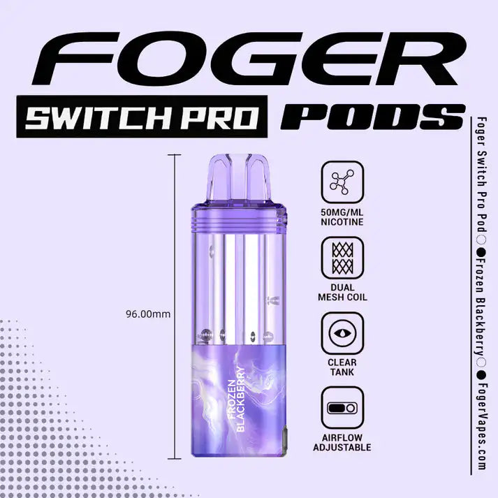 Frozen Blackberry - Foger Switch Pro 30K Disposable Pod JellyPuffs