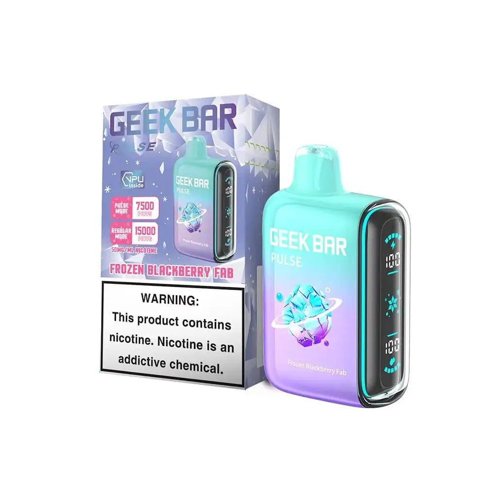 Frozen Blackberry Fab - Geek Bar Pulse 15k Disposable Vape JellyPuffs