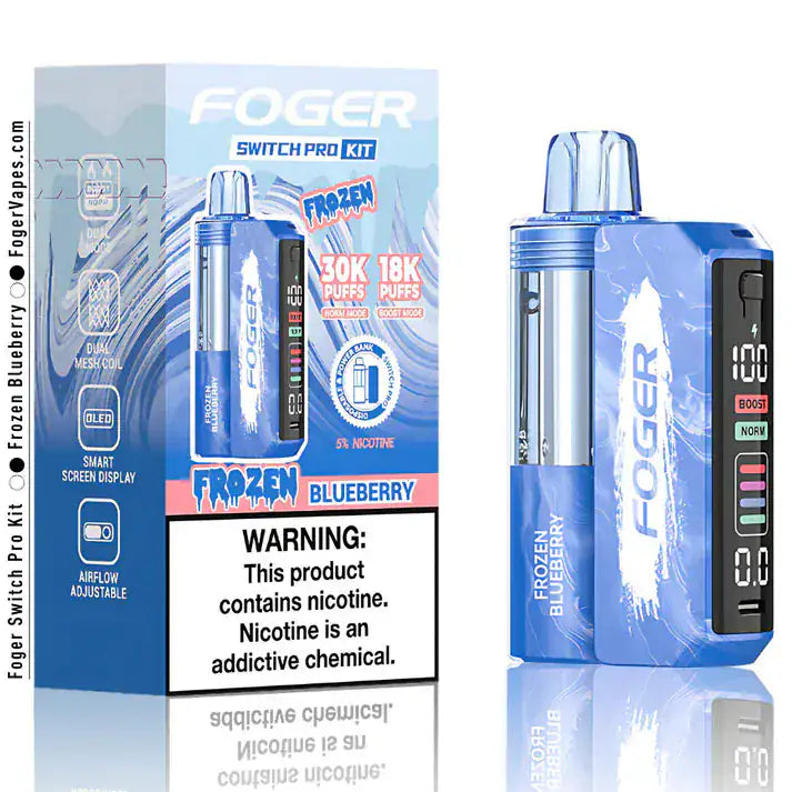 Frozen Blueberry - Foger Switch Pro 30K Disposable Kit JellyPuffs