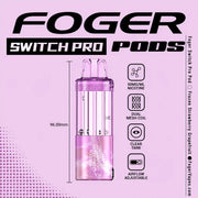Frozen Strawberry Grapefruit Foger Switch Pro 30K disposable pod — sweet strawberry, tart pink grapefruit, iced — JellyPuffs