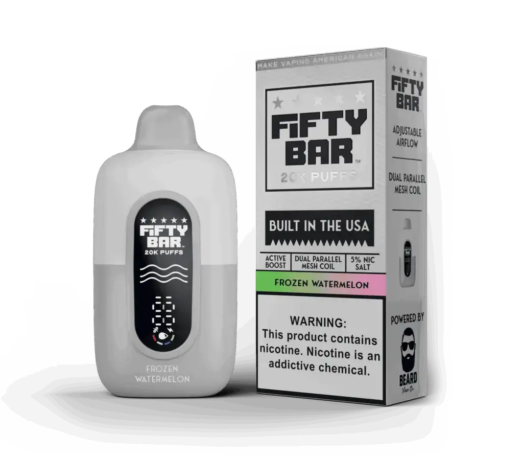 Frozen Watermelon - Fifty Bar 20K Disposable Vape JellyPuffs