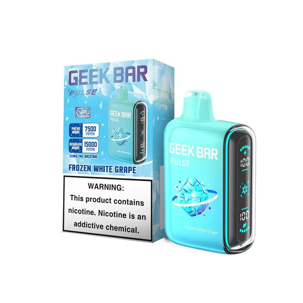 Frozen White Grape - Geek Bar Pulse 15k Disposable Vape JellyPuffs