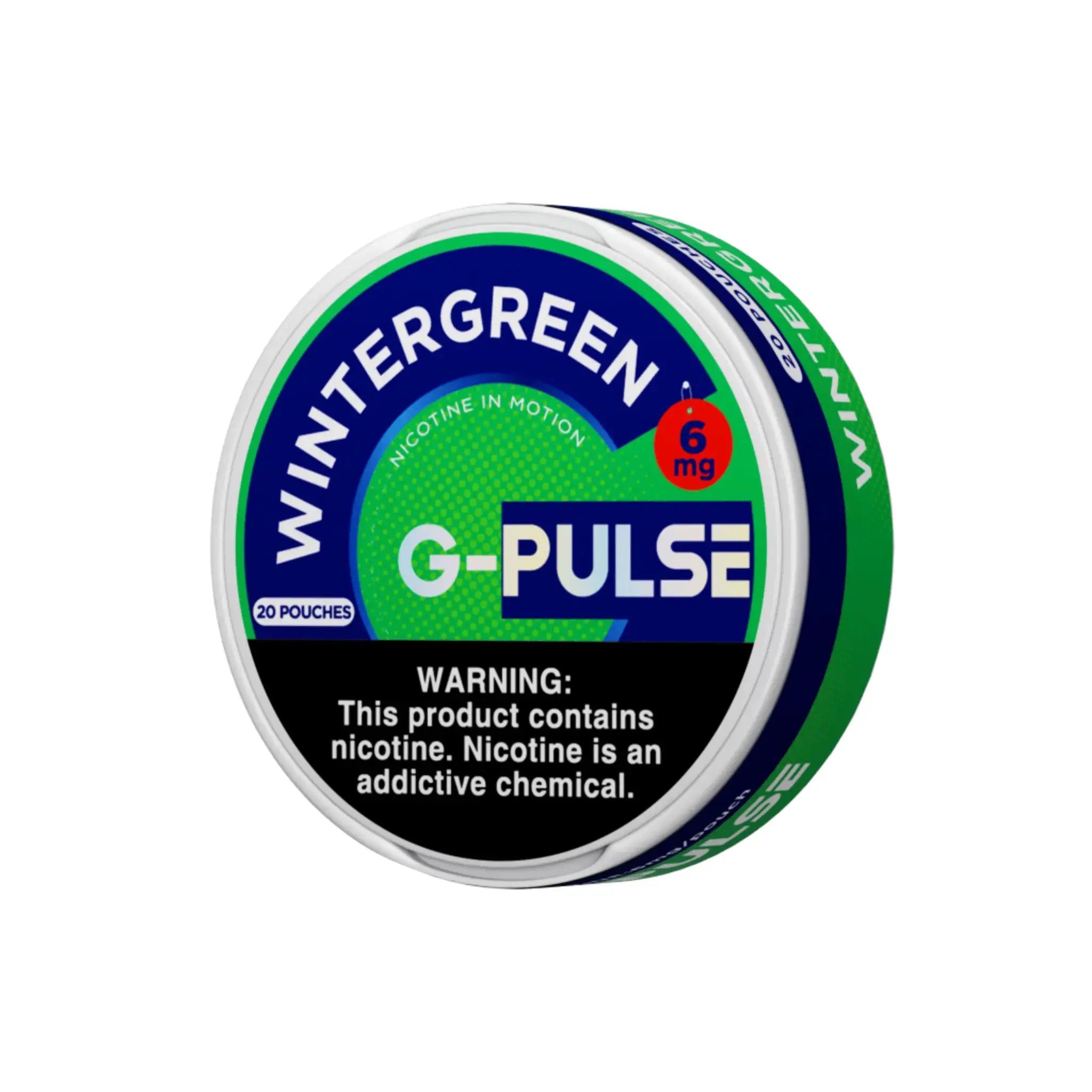G-Pulse Wintergreen Nicotine Pouches 6mg 10mg 15mg JellyPuffs