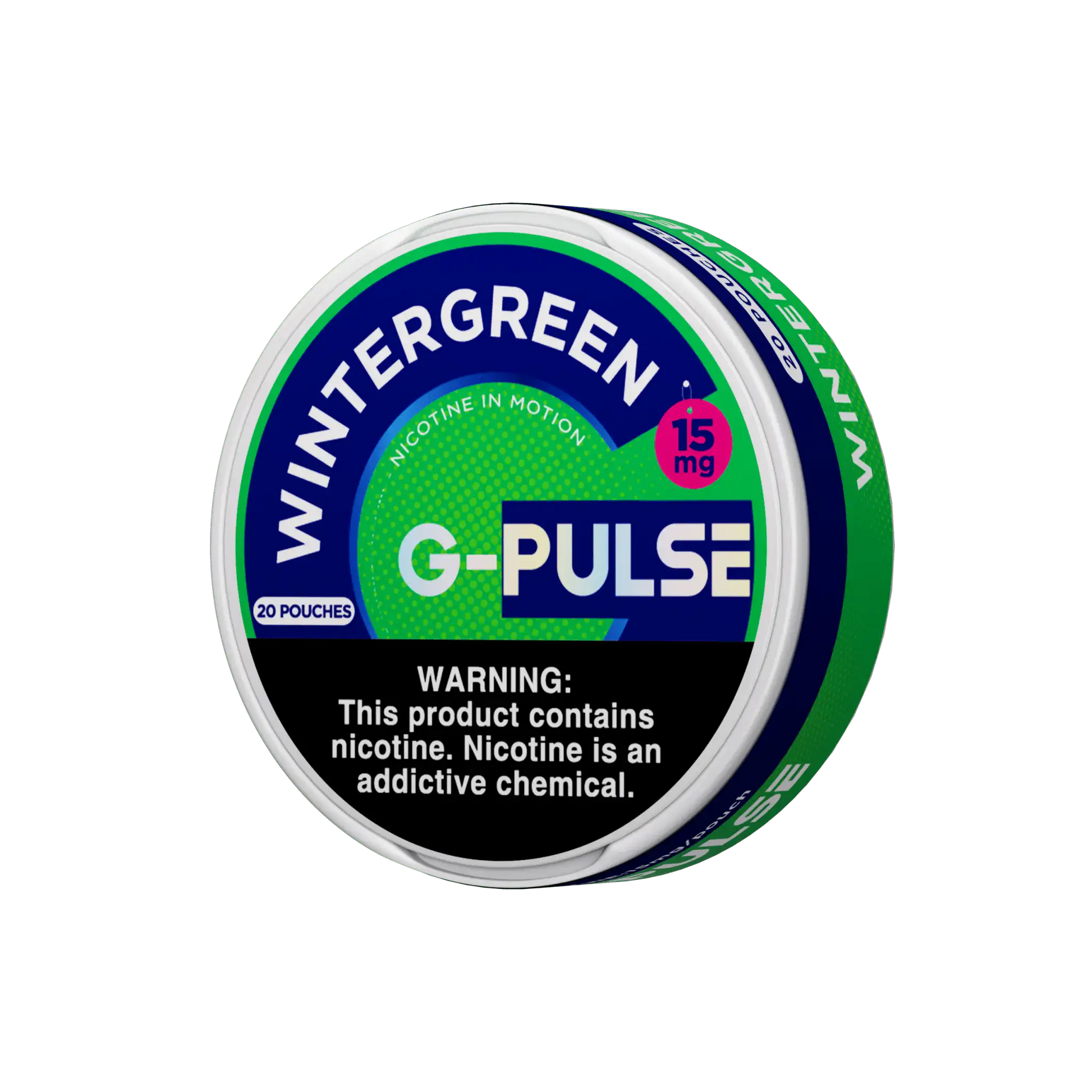 G-Pulse Wintergreen Nicotine Pouches 6mg 10mg 15mg JellyPuffs
