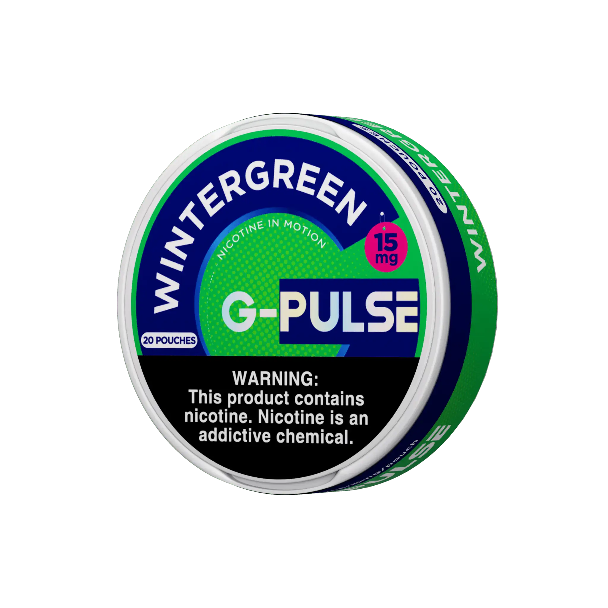 G-Pulse Wintergreen Nicotine Pouches 6mg 10mg 15mg JellyPuffs