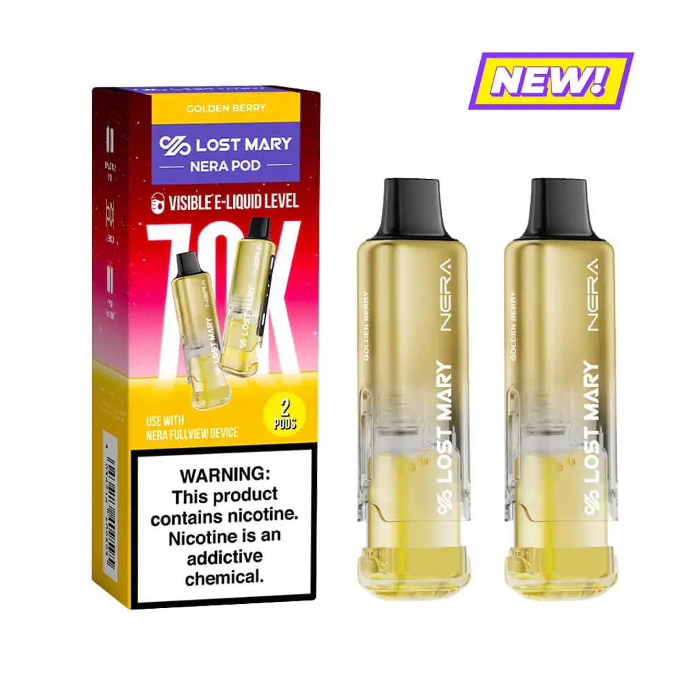 Golden Berry - Lost Mary Nera Fullview 70k Disposable Vape Pod JellyPuffs