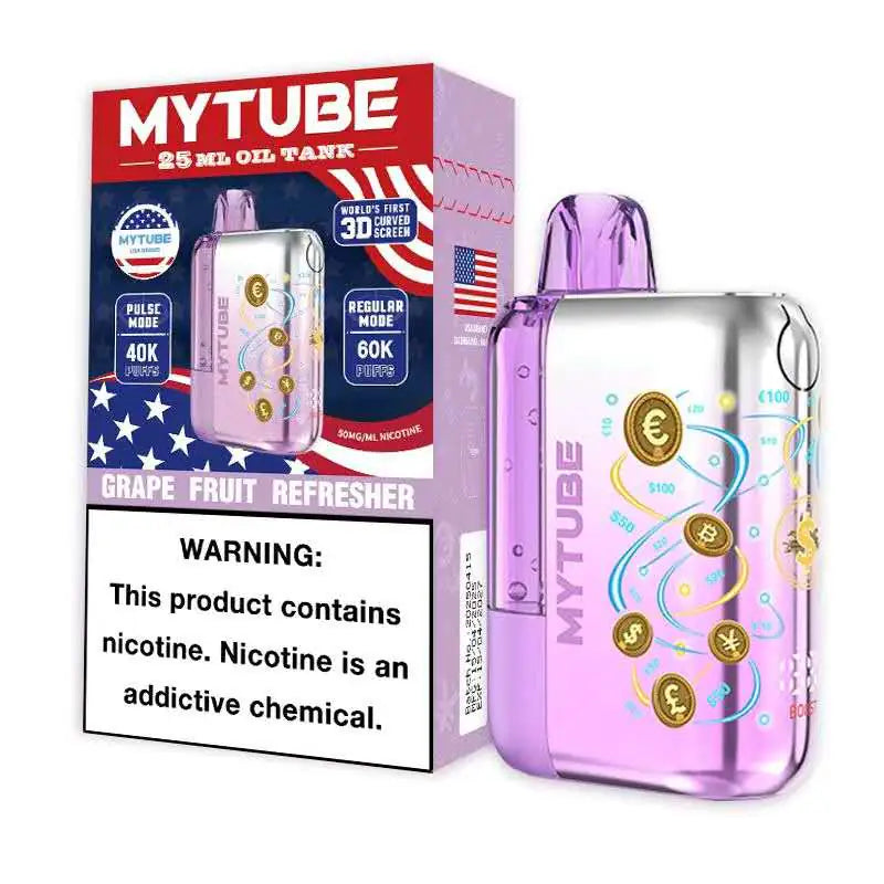 Grape Fruit Refresher - MyTube Ultra 60k Disposable Vape JellyPuffs