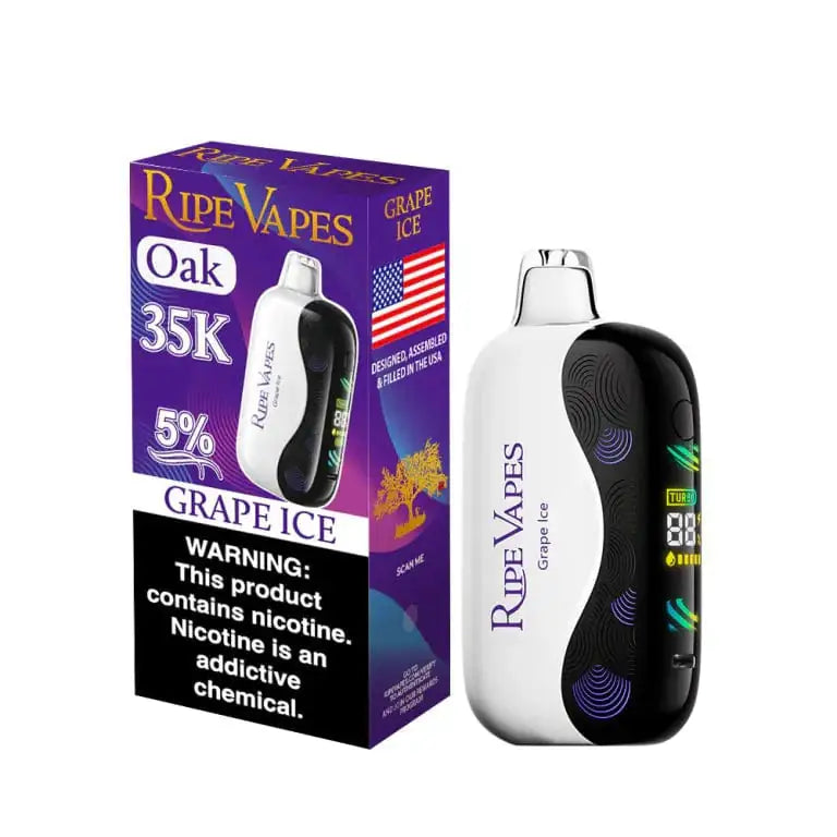 Grape Ice - Ripe Vapes Oak 35k Disposable JellyPuffs