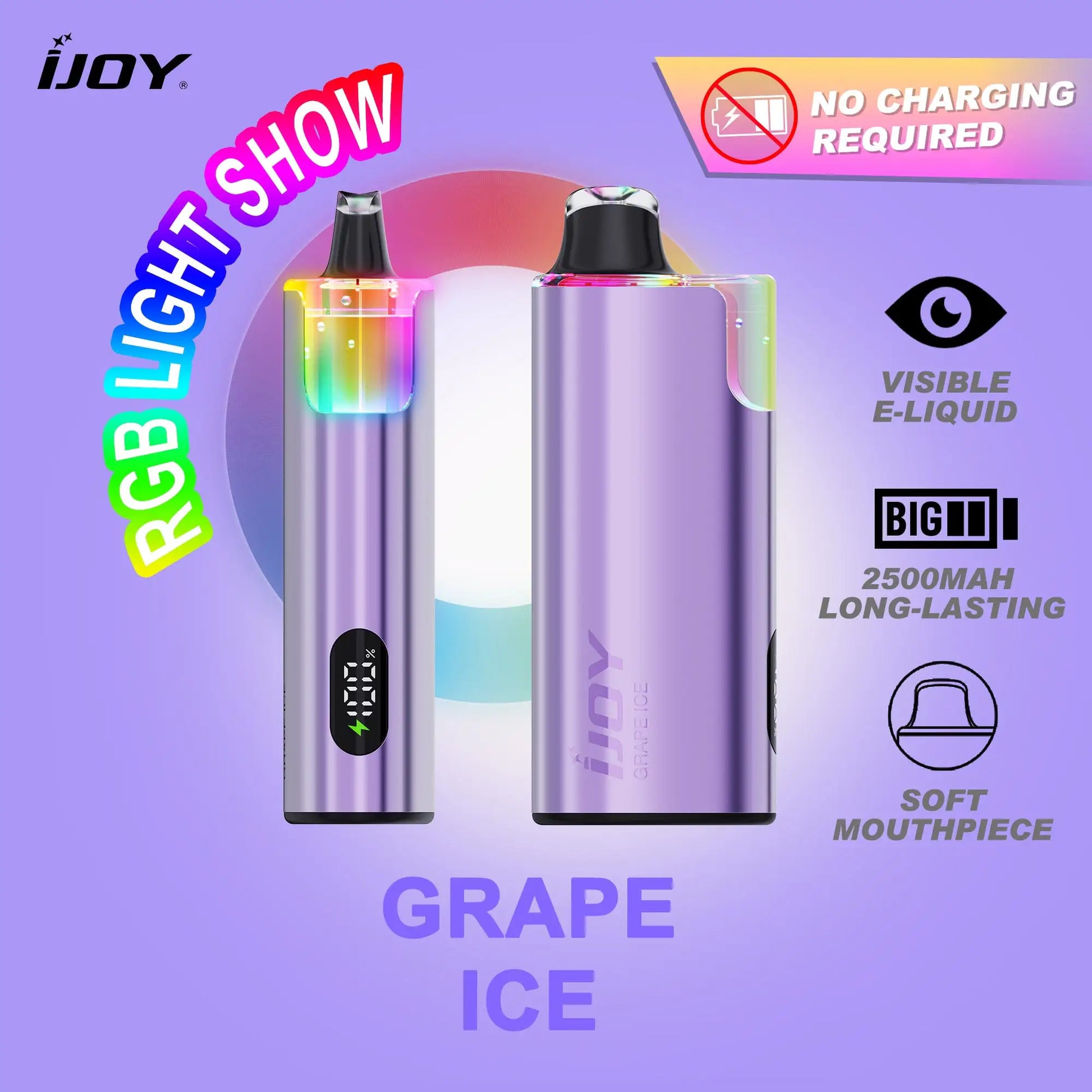Grape Ice - iJoy IO50000 Disposable Vape JellyPuffs