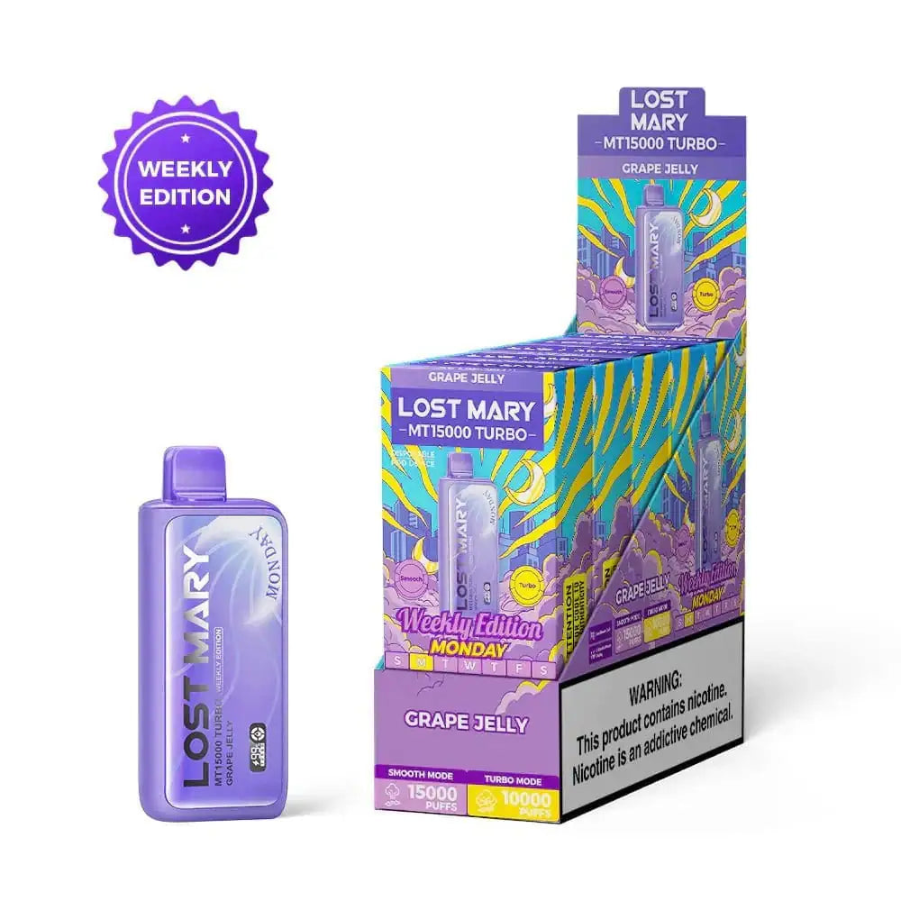 Grape Jelly - Lost Mary MT15000 Turbo Disposable Vape JellyPuffs