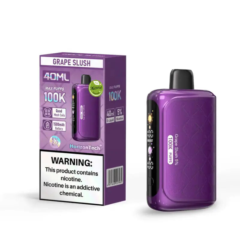 Grape Slush - HorizonTech 100k Disposable Vape JellyPuffs