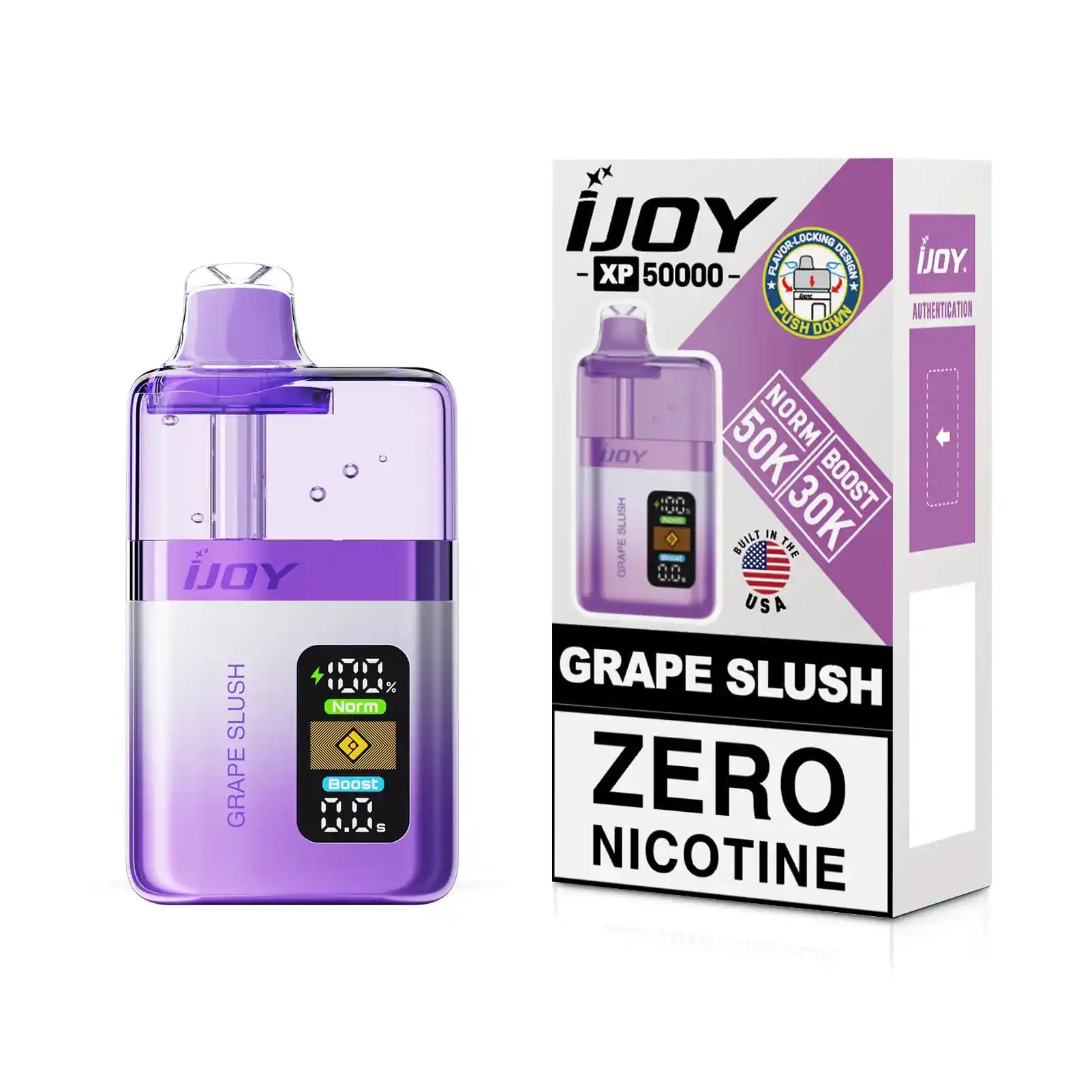 Grape Slush - iJoy XP50000 Zero Nicotine Disposable Vape JellyPuffs